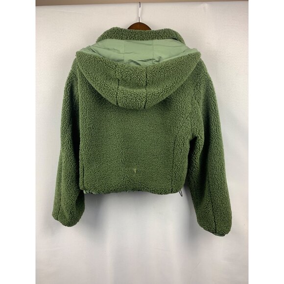 Women’s Love Tree Green Sherpa Sweater Size L - Picture 2 of 10